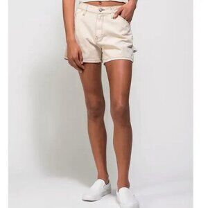 Dickies Juniors Beige Contrast Trim Carpenter Shorts Size 25